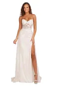 Abby Paris 90229 Size 8 White Pageant Dress Overskirt