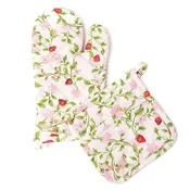 8 OAK LANE | Botanical Berry Oven Mitt Set