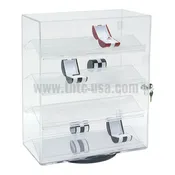 1106  Acrylic Rotating Case with 4 Removable Shelves