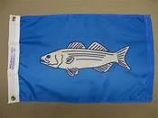12" x 18" Striped Bass Flag