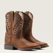 Ariat Kids - 8" Quickdraw VentTEK American Flag Western Boot - Square Toe