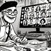 Online Zoom Caricature Session