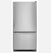 19 cu. ft. 30-Inch Width Full Depth Non Dispense Bottom Mount Refrigerator