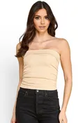 317LS Side Ruched Tube Top – Sculpt Fit Style