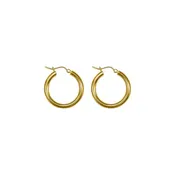 14k Gold Classic Hoop Earrings - 3mm
