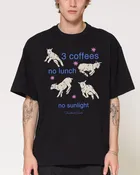 3 Coffees Oversized Tee