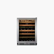 Sub-Zero 24″ Stainless Steel Undercounter Wine Storage with Glass Door, Right Hinge (46 bottles)