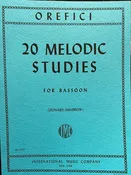 20 Melodic Studies for Bassoon - Orefici