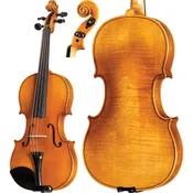 4/4 German Violin – European Spruce & Maple with Antiqued Orange-Brown Spirit Varnish