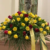 Casket Spray of Just Roses