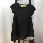 Afton Street Black Flecked Child Size 12 m Girl's Dress