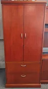 Pre-Owned JSI Storage Cabinet With 2 Doors, 4 Shelves, And 2 Lateral Files 38Wx25Dx73H