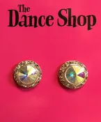 13mm AB Pierced Comp Earrings