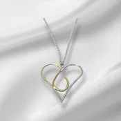 Sacred Flame Heart Necklace