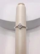 10Kt White Gold Diamond Fashion Trending Ring