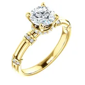 0.13 Ct Tw Diamond Accent Engagement Ring