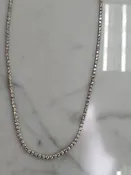 6.51ctw Straight Line Diamond Tennis Necklace