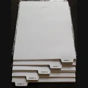 AVEG Exhibit Tabs - 5th Cut Bottom, Lettered - Individual