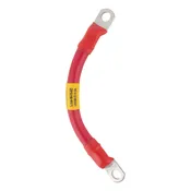 1/0 Interconnecting Copper Cable, 6-Inch Length with 3/8-Inch Lugs (Red)
