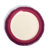 2-Tone Scallop - Garnet/Beet - Dinner Plate