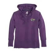 Devil Rays Women's Johnnie-O Purple Carrie V-Neck Hoodie