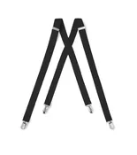 Black Clip Suspenders