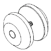 180° Round Glass Clamp