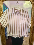 Aida Short Sleeve Pleated Top - Golden off White | Kut from the Kloth