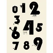 123 Buddies Print - Black