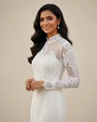 Handmade Chantilly Lace Bridal Topper | Sira D’ Pion |