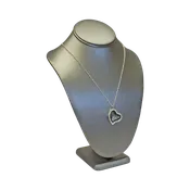 11"H Bust Form- Steel Grey