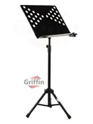 Conductor Music Stand Sheet Metal Folding Deluxe Holder by Griffin
