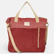 Corduroy Large Handbag – Burgundy (Arde)