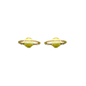 Saturn posts — Bamboo Jewelry