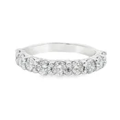 14K White Gold - Diamond Band - J36991