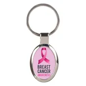 Oval Keychain with White DynaSub Insert