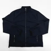 Benny Gold Men's Nylon Plane Jacket Black Full Zip Embroidered Logo NWT Sz L