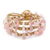 Azalea - Rose Quartz Macrame Wrap