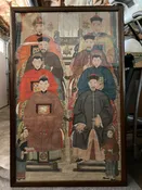 Antique Chinese Ancestral Portrait, 51Hx32.5