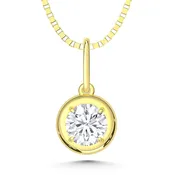 10K 0.29 Carat Lab Diamond Solitaire Pendant