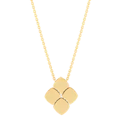 14k Italian Gold Square Pendant Necklace -FRF085978Y185