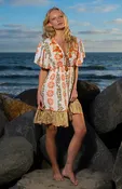 Amina Orange Dress