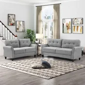 8160 2-Pc Sofa and Loveseat Set