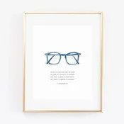 2 Corinthians 4:18 Glasses Scripture Print