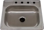 SINGLE BOWL KITCHEN 25”x22”x6” — Builders Warehouse OKC
