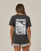 Aloha Breeze Boyfriend Tee - Charcoal