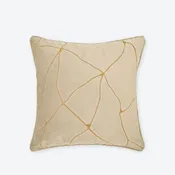 Beige Crackle Luxe Cushion Cover