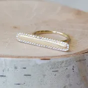 14k yellow gold ring with diamonds