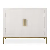 2-Door Oak Veneer Cabinet | Uttermost Front Range