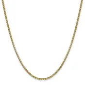 2.5MM Box Chain Necklace in 14K Yellow Gold, 20" Length